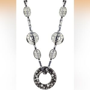 Elegant Silver Beaded Necklace